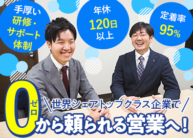 ローレルバンクマシン株式会社 法人営業／業界未経験歓迎／土日祝休み／定着率95％