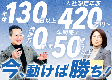 バイロン株式会社 経理・財務担当／年休130日以上／年収420万円～／残業なし