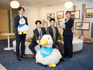 アフラック生命保険株式会社 既存顧客のフォロー営業／反響メイン／手厚い研修／賞与年4回