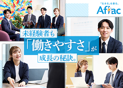 アフラック生命保険株式会社 反響中心の営業職／土日祝休み・年休120日・残業月10h