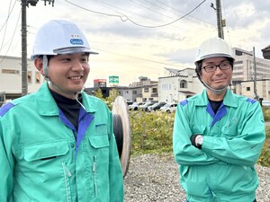 株式会社でんしん 電気通信工事スタッフ／未経験歓迎／土日祝休み／残業月10h