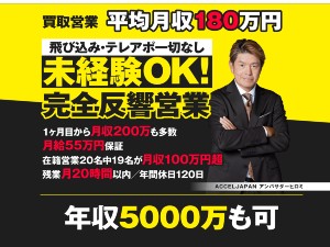株式会社ラッキーパンチ 反響営業！入社3カ月間月55万円保証・以降月平均180万円