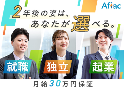 アフラック生命保険株式会社 保険営業／未経験OK／月給30万円保証／キャリアの幅が広がる