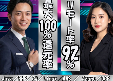 株式会社テドリアップ 手取り月10万円アップをお約束／ITエンジニア／原則リモート