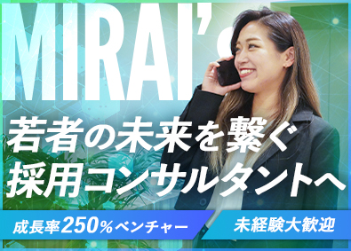 ミライズ株式会社 採用コンサルタント／未経験歓迎／年休127日／リモートあり
