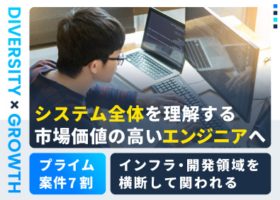 株式会社シナジーシステム ITエンジニア／プライム案件7割／年休134日・残業月6h