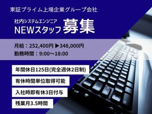 株式会社ＳＥＲＩＯホールディングス 社内SE／ワークライフバランス充実／完全週休2日制