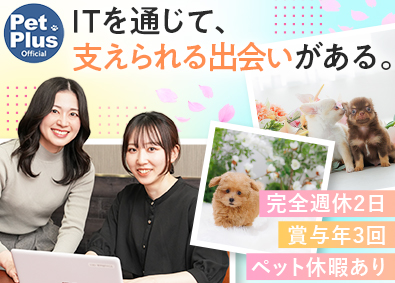 株式会社ＡＨＢ ペットショップを支える社内システム担当／賞与年3回／土日休