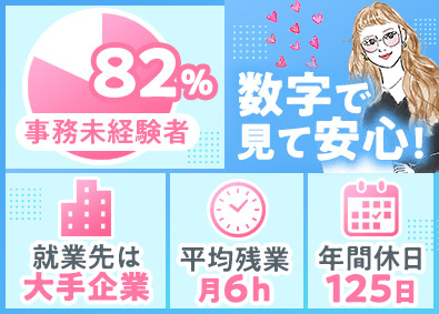 株式会社リクルートスタッフィング 未経験歓迎！事務職（原則定時退社／大手企業多数／土日祝休み）