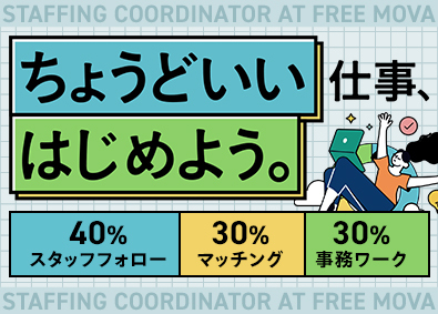 株式会社free mova 人材コーディネーター／未経験歓迎／年休120日以上／4SAL