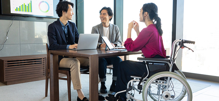 障害者雇用ではたらく人のイメージ
