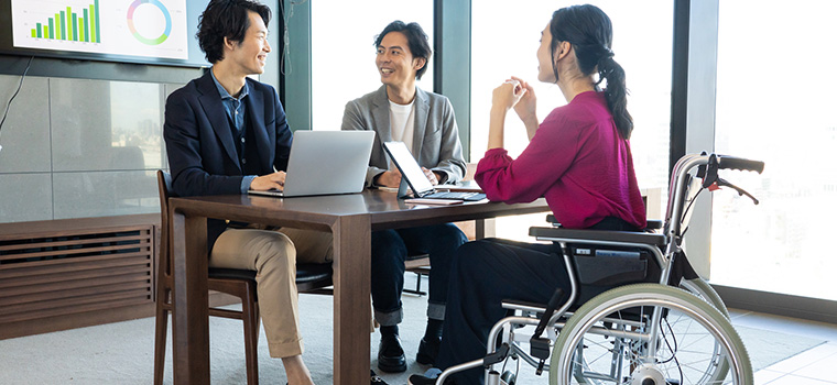 障害者雇用ではたらく人々のイメージ