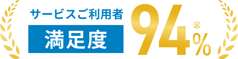 サービス利用者 満足度 94%