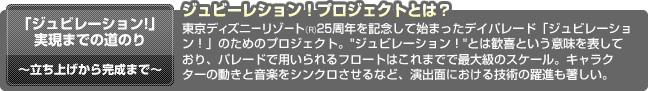 ジュビーレション!プロジェクトとは?