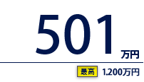 501万円（最高　1,200万円）