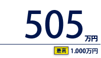 505万円（最高　1,000万円）